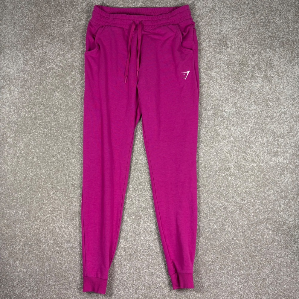Gymshark Womens Training Joggers Magenta Pink Slim Fit Sweatpants Size M
